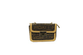 Mini square bag with flap letter print BAG FOR WOMEN